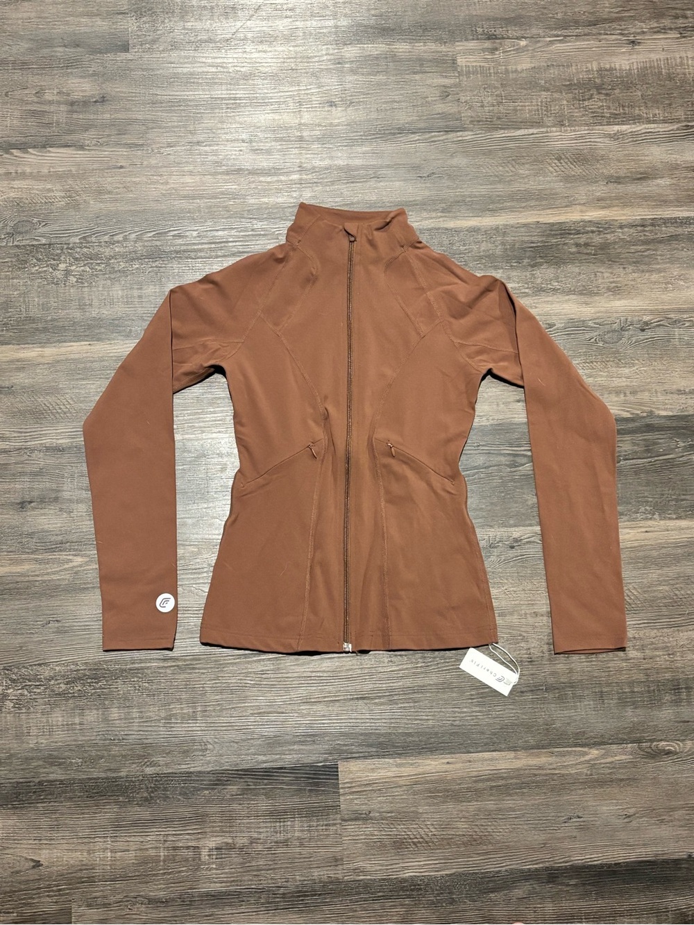 Women’s Slim-Fit Utility Jacket in Rust